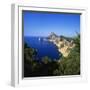 Sea and Cliffs by Cap De Formentor, Mallorca, Spain-John Miller-Framed Photographic Print