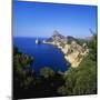 Sea and Cliffs by Cap De Formentor, Mallorca, Spain-John Miller-Mounted Photographic Print