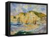 Sea and Cliffs, c.1885-Pierre-Auguste Renoir-Framed Stretched Canvas