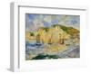 Sea and Cliffs-Auguste Renoir-Framed Art Print