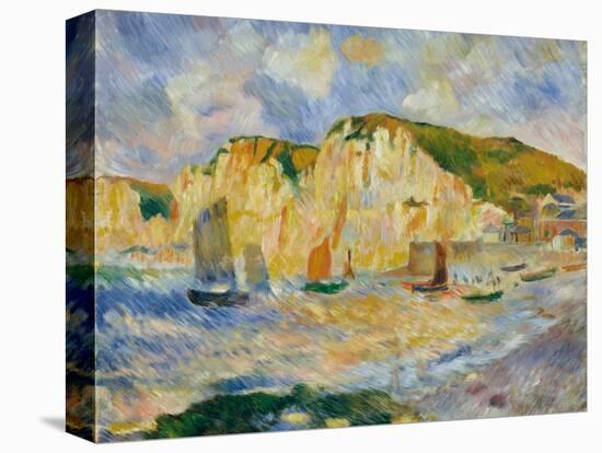 Sea and Cliffs-Auguste Renoir-Stretched Canvas