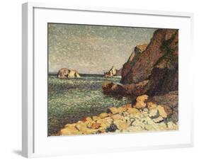 Sea and Rocks, Agay, 1893-Maximilien Luce-Framed Giclee Print