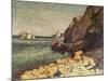 Sea and Rocks, Agay, 1893-Maximilien Luce-Mounted Giclee Print