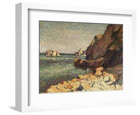 Sea and Rocks, Agay, 1893-Maximilien Luce-Framed Giclee Print