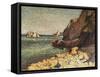 Sea and Rocks, Agay, 1893-Maximilien Luce-Framed Stretched Canvas