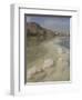 Sea and Salt Formations with Hotels and Desert Cliffs Beyond, Dead Sea, Israel, Middle East-Simanor Eitan-Framed Photographic Print
