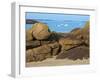 Sea and Spectacular Rocks, Trebeurden, Cote De Granit Rose (Pink Granite Coast), Cotes D'Armor, Bri-Guy Thouvenin-Framed Photographic Print