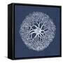 Sea Anemone on Indigo II-Vision Studio-Framed Stretched Canvas