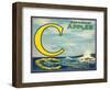 Sea Apple Label - Yakima, WA-Lantern Press-Framed Art Print
