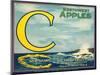 Sea Apple Label - Yakima, WA-Lantern Press-Mounted Art Print