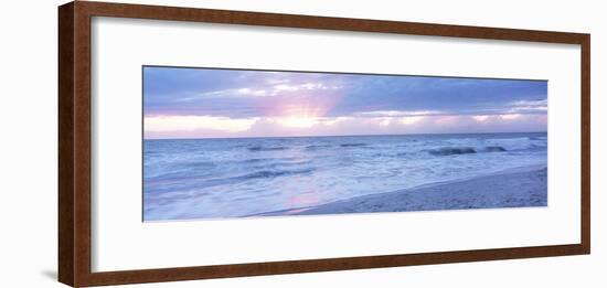 Sea at dusk, Gulf of Mexico, Naples, Florida, USA-Panoramic Images-Framed Photographic Print