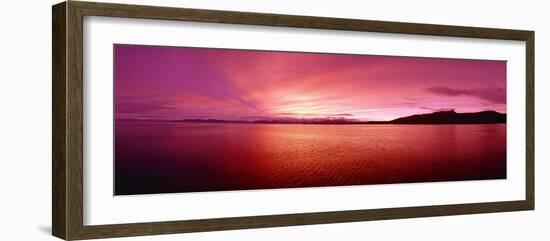 Sea at Sunset, Frederick Sound, Admiralty Island, Kupreanof Island, Alaska, USA-null-Framed Photographic Print