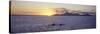 Sea at Sunset, Moorea, Tahiti, Society Islands, French Polynesia-null-Stretched Canvas