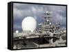 Sea Based X-Band Radar and the USS Abraham Lincoln-Stocktrek Images-Framed Stretched Canvas