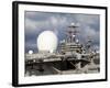 Sea Based X-Band Radar and the USS Abraham Lincoln-Stocktrek Images-Framed Photographic Print