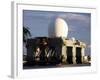 Sea Based X-band Radar Dome Modeled by the Setting Sun at Pearl Harbor Naval Shipyard-Stocktrek Images-Framed Photographic Print