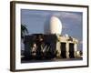 Sea Based X-band Radar Dome Modeled by the Setting Sun at Pearl Harbor Naval Shipyard-Stocktrek Images-Framed Photographic Print