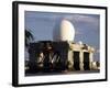 Sea Based X-band Radar Dome Modeled by the Setting Sun at Pearl Harbor Naval Shipyard-Stocktrek Images-Framed Photographic Print