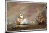 Sea Battle of the Anglo-Dutch Wars, c.1700-Willem Van De, The Younger Velde-Mounted Giclee Print