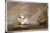 Sea Battle of the Anglo-Dutch Wars, c.1700-Willem Van De, The Younger Velde-Stretched Canvas