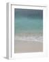 Sea, beach and sand, gentle waves picking up sand particles, Galapagos Islands-Jean Hosking-Framed Photographic Print