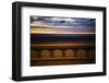 Sea beach at dusk, Seaside, Oregon, USA-Panoramic Images-Framed Photographic Print