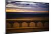 Sea beach at dusk, Seaside, Oregon, USA-Panoramic Images-Mounted Photographic Print