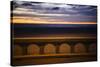 Sea beach at dusk, Seaside, Oregon, USA-Panoramic Images-Stretched Canvas