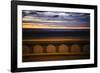 Sea beach at dusk, Seaside, Oregon, USA-Panoramic Images-Framed Photographic Print