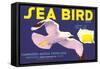 Sea Bird Lemon Label-null-Framed Stretched Canvas