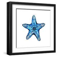 Sea Blue Starfish-Crystal Smith-Framed Art Print