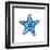 Sea Blue Starfish-Crystal Smith-Framed Art Print