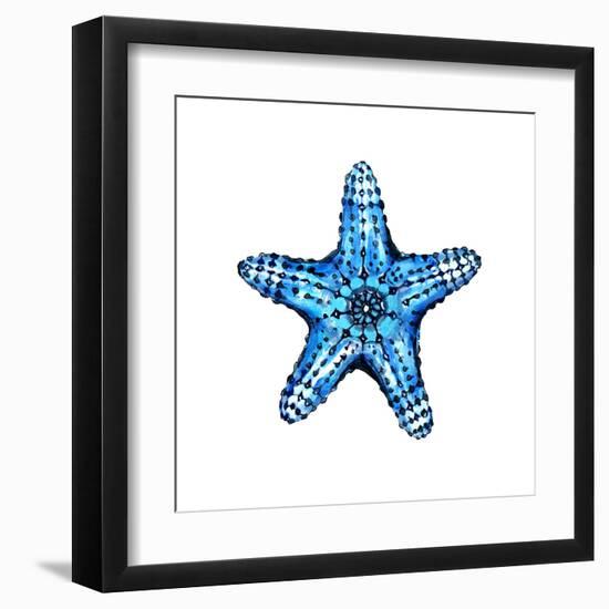 Sea Blue Starfish-Crystal Smith-Framed Art Print