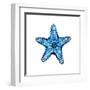 Sea Blue Starfish-Crystal Smith-Framed Art Print