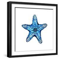 Sea Blue Starfish-Crystal Smith-Framed Art Print