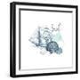 Sea Blues 1-Kimberly Allen-Framed Art Print