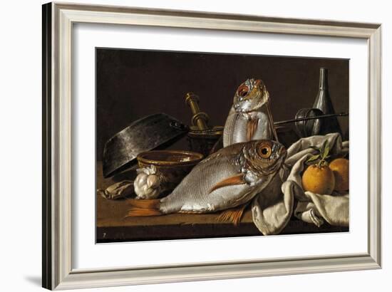 Sea-Bream and Oranges, 1772-Luis Egidio Meléndez-Framed Giclee Print
