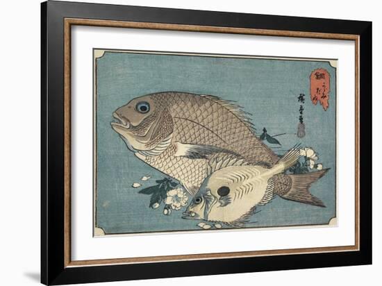 Sea Breams, Early 19th Century-Utagawa Hiroshige-Framed Giclee Print