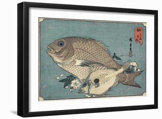 Sea Breams, Early 19th Century-Utagawa Hiroshige-Framed Giclee Print