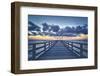 Sea bridge in Binz at sunrise-Mandy Stegen-Framed Photographic Print
