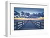 Sea bridge in Binz at sunrise-Mandy Stegen-Framed Photographic Print