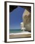 Sea Cave, Beach and Cliffs, Tunnel Beach, Dunedin, South Island, New Zealand-David Wall-Framed Premium Photographic Print