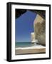 Sea Cave, Beach and Cliffs, Tunnel Beach, Dunedin, South Island, New Zealand-David Wall-Framed Photographic Print