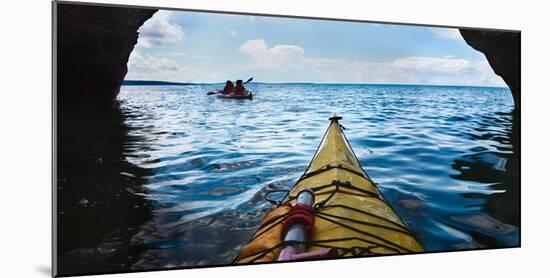 Sea Cave Kayaking Apostle Islands National Lakeshore-Steve Gadomski-Mounted Photographic Print