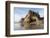 Sea Caves and Waterfall at Hug Point, Hug Point State Park, Oregon, USA-Jamie & Judy Wild-Framed Photographic Print