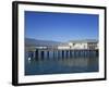 Sea Center on Stearns Wharf, Santa Barbara Harbor, California, United States of America-Richard Cummins-Framed Photographic Print