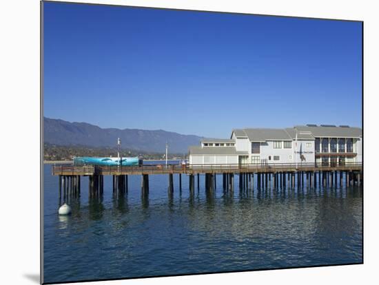 Sea Center on Stearns Wharf, Santa Barbara Harbor, California, United States of America-Richard Cummins-Mounted Photographic Print