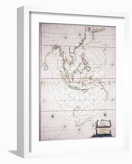 Sea Chart East of India'-null-Framed Giclee Print