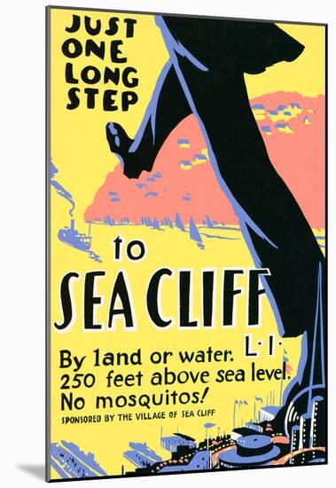 Sea Cliff Long Island NY Tourism Travel Vintage Ad Poster Print-null-Mounted Poster