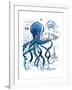 Sea Cliff Octopus-Julie Paton-Framed Art Print